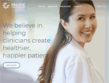 Tablet Screenshot of pacificdentalservices.com